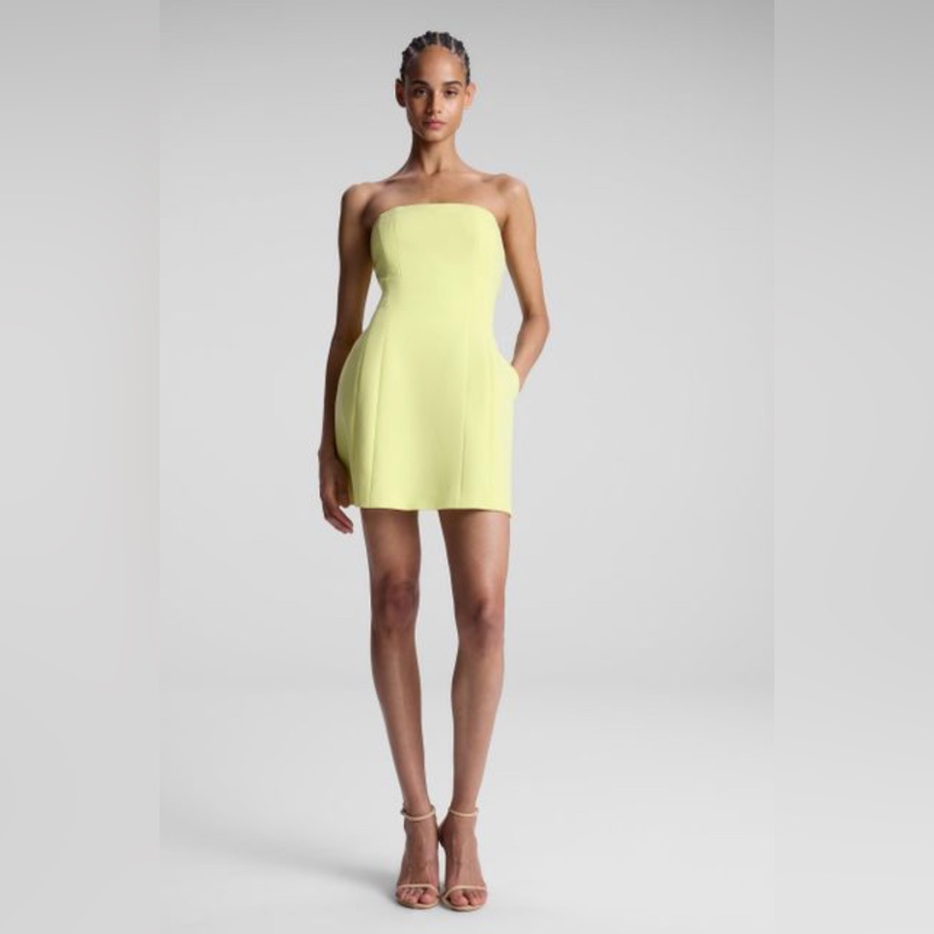 A.L.C. Elsie Dress In Citrine Yellow Size 2
